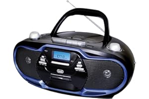 Trevi Radio Stereo CMP574 USB, Kassette, CD, MP3, SB, SD-Karte, 20W blau