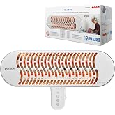 reer HeatCare+ Wickeltisch-Wärmestrahler, Wandgerät, 350/700 W | Carbon-Heizelement in 5-6 Sekunden warm, neigbarer Heizkopf,