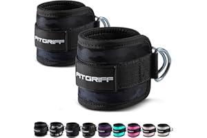 Fitgriff® Sangle Cheville Musculation Poulie V1 - Ankle Straps pour Sport, Kickback, Entraînement des Fessiers - Accessoires de Fitness pour Cable Machines