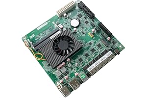 KingnovyPC Scheda madre NAS N5105, 4 porte i226/i225 2.5GbE LAN, M.2 NVMe, 6* SATA3.0, 2* DDR4, 1* PCIe4.0, Mini ITX Soft Router VPN Openwrt Barebone Micro Appliance fai da te