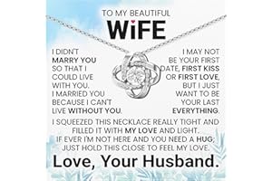 GENERIC Husband To Wife Necklace Present Forever Love Jewelry Gift to My Hot Wife for Annivrsary