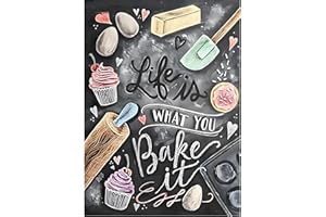 MXJSUA DIY 5D Diamond Painting LA Vida ES LO Que TÚ HORNEAS, Diamond Painting Kit Completo, Manualidades Adultos Diamond Painting para Decoración De Pared del Hogar 30x40cm