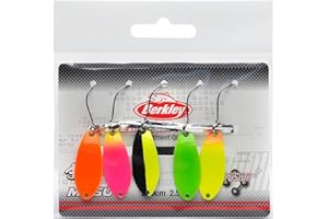 Berkley Area Game Spoons 5 Pack – kleiner Wobbler Spoon zum Forellen- und Barschangeln, bleifrei, Fusion 19 Haken