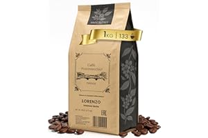 Caffè in Grani 1kg - Miscela Artigianale di Arabica e Robusta - Gusto Deciso con Note di Cioccolato Arachidi Vaniglia e Tè Nero - Per Moka ed Espresso - Made in Italy - CAFFÈ PONTEVECCHIO FIRENZE