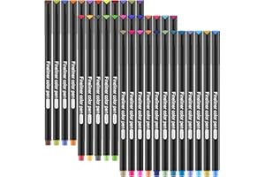 GOLDGE Fineliner Pens, 36-Colors Fine Point Pens Set with 0.4mm Fine Tip, Fineliner Color Pen for Drawing, Sketch, Writing, Journal, Note and Coloring Books