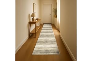 ‎OKU-TEX oKu-Tex Teppichläufer Wohnzimmerteppich [80x250 cm] weicher Kurzflor beige Melange - Beiger Läufer für Wohnzimmer oder Flur - Runner Living Room - Modernes meliertes Design - Deutsche Marke