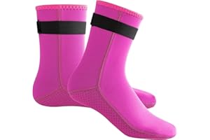CFIBGDK Neoprene Socks, 3mm Wetsuit Socks, Neoprene Boots Swim Socks Women, Open Water Swimming Socks for Women Men