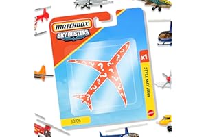 Matchbox - Sky Busters (Un modello a sorpresa tra stili assortiti), aeroplano, elicottero, navicella spaziale o jet con ruote ed eliche che girano, giocattolo per bambini 3+ anni, JDJ05