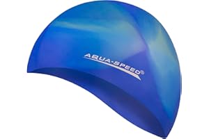 Aqua Speed Bunt Set - Gorro de baño + Pequeño Toalla de Microfibra | Colorida | Silicona | Gorra de natación | Adultos | Niños | Unisexo