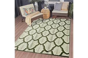 HOMES & HIVES LIVE BETTER HH HOMES & HIVES Outdoor Indoor Picnic Area Straw Rug – Heavy Duty Large Waterproof & Reversible Patio Foldable Mat – Portable & Washable - For Garden, Camping, Beach & Kids Play Mat
