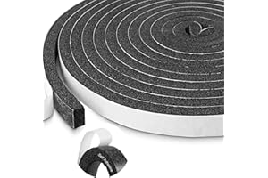 YOUSHANGRO Cinta de espuma autoadhesiva ignífuga, burlete adhesivo resistente al fuego, espuma retardante de llama para ventanas y puertas, lámina de neopreno multifuncional, aislamiento térmico y acústico