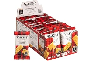 WALKERS Le dita dei biscotti di frolla dei camminatori biscotti tradizionali del burro a forma di dito della ricetta scozzese, 40 g, 24 pezzi