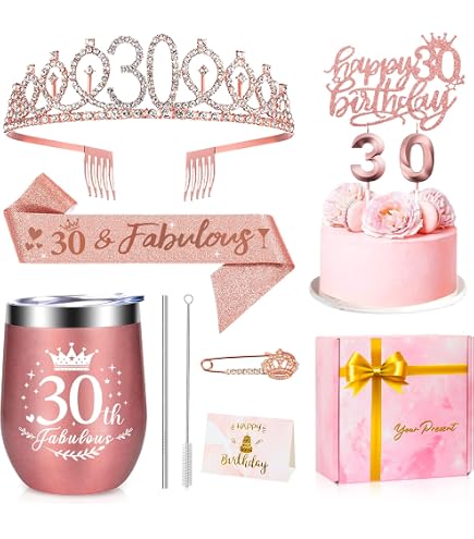Coffret Cadeau 40e Anniversaire Femme - Verre à Vin Personnalisé, Bougie Parfumée Et Accessoires Spa