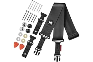 Amumu SNAPLOCK Pro Guitar Strap - Quick-Release Buckle, Fits Bass, Electric Guitars