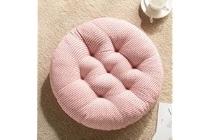 AOOPOO Set of 2 Indoor Outdoor Luxury Beautiful Garden, Dining Chair Foam Cushions Seat Pad - Round - Chair Cushion,40x40cm (Color 13)