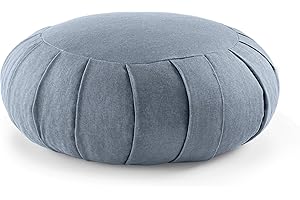 Lotuscrafts Tappetino da meditazione, cuscino da meditazione, modello Zabuton Delux, altezza 4 o 7 cm, fodera lavabile 100% cotone, certificato GOTS