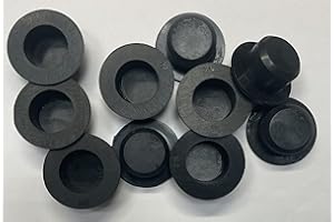 DEXIERP Tapón y Tapa de inserción cónica con Brida de Fuerza de protección para Orificio de identificación de 20-21 mm 51/64 "-53/64" de Apertura de Botella de Tubo (Paquete de 10) Caucho Reutilizable
