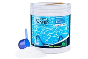 Nortembio Pool Flocculant 8 Weeks Concentrated Water Clarifier for Small Pools & Spas Concentrated Turbidity Remover | Crystal Clear, Organic & Family-Safe