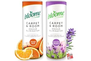 SOL 2pk Carpet & Room Odour Eliminator, Pet-Friendly Carpet Freshener Powder with Long-Lasting Lavender and Orange Scents, Deodoriser for Fresh, Clean Room, Dual-Pack Convenience, Easy Application