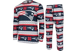 FOCO NFL Teams Winter Xmas Pijama Pijama Pantalones Camiseta Set
