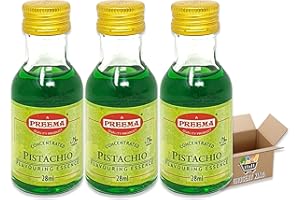Flavouring Essence For 28ml | Pack Of 3 - Pack Of 6 - Pack Of 12 | For Cakes, Cookies, Boiled Sweets, Creams Grocery King (Pistachio Essence 28ml - Pack Of 3)