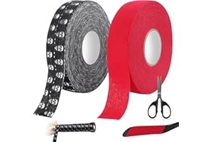 BSTDAYEVER Cinta de Hockey Cinta Adhesiva Hockey 2 Rollos Cinta para Palo de Hockey 2,5 cm×25 m Antideslizante Cinta Agarre Hockey Antideslizante para Golf Tenis Bádminton Hockey sobre Hierba