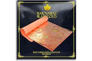 BARNABAS BLATTGOLD Barnabas Schattiertes Blattgold - Rot, 14 X 14cm, 25 Blätter in Blattsammlung