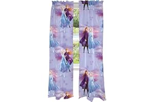 Franco Disney Frozen 2 Kids Room Window Curtains Drapes Set, 82 in x 84 in, Official Disney Product