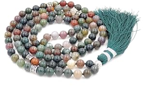 GENERIC Fukugems Mala tibetana 108 perline collana donna uomo Mala pietra bracciale buddista meditazione collana