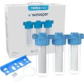 Wessper 3-Stage Water Filter (1") Sediment Filter Activated Carbon
