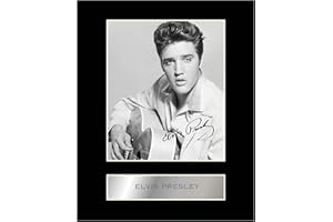 ICONIC PICS Elvis Presley - Foto autografata incorniciata.