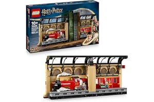LEGO Harry Potter Rincón Entre Libros: Expreso de Hogwarts - Sujetalibros con un Tren de Juguete -2 Minifiguras (Harry y Ron Weasley) y Figura de Hedwig - Regalo para Niñas y Niños de 10+ Años 76450