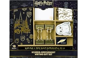 Undercover - Harry Potter Fashion zestaw do pisania – 18-częściowy z mini notatnikiem, ołówkami, gumką, temperówką, karteczkami samoprzylepnymi, spinaczami biurowymi