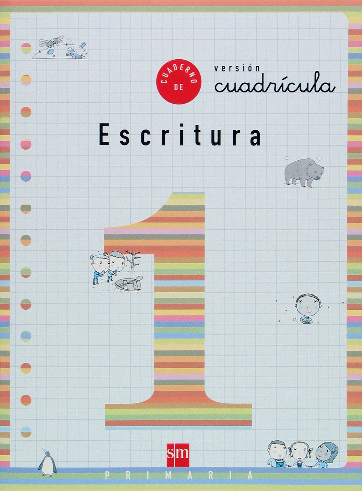 Cuaderno 1 de escritura, Cuadrícula. 1 Primaria
