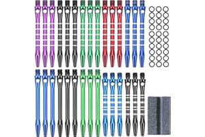 FSWWSF Dart Schäfte 2BA 30 Stück Alumium Dart Shafts mit Gummi Ring & Dart Schleifstein Dart Schaft 50/53mm Dart Ersatzteile