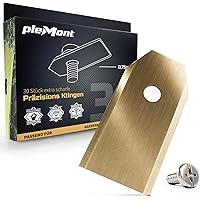 Plemont ® [30er Set] Titan Husqvarna Automower Messer. Universal Ersatzklingen für viele Husqvarna ® Mähroboter…