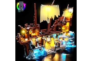 BRICKBLING Remote Control Led Light Set Compatible with Lego The Goonies 21363 (No Model), Decoration Lighting Set Compatible with Lego 21363 The Goonies Creative Toys