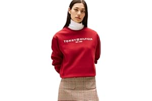 Tommy Hilfiger Donna Felpa senza Cappuccio