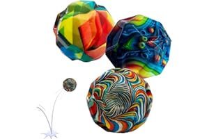 Schildkröt Palline ad Alto Rimbalzo, 3 Pezzi, Palla di Gomma, Rimbalzo Enorme, Palla Rimbalzante per Bambini e Adulti