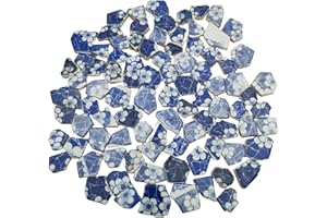 BTMIEY 500g Porcelain Ceramic Mosaic Tiles,Broken Irregular Mosaic Tiles for DIY Craft Floor,Kitchen,Pool, Flower Pots Mosaic Making Supplies (Porcelain 03)