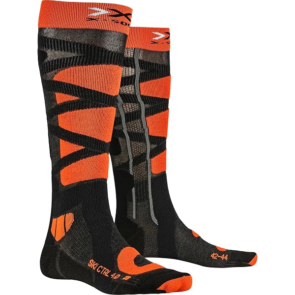 X-Socks Ski Discover OTC Deep Purple/Light Sable - Chaussettes Ski Taille 35-38