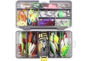 RoseFlower Kit de Pêche - Appâts d'eau Douce pour Le Bar, la Truite et Le Saumon, Matériel de Pêche et Señuelos de Pesca