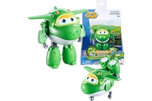Super Wings Aereo Giocattolo - Mira Transformers Giocattoli Robot Giocattolo, Super Wings Macchinine Giocattolo per Bambini, Regalo Bambina 3 4 5 Anni, Verde, 12cm