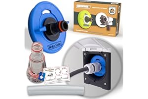 MAJOCOMPTEC Adaptateur de bouchon de réservoir d’eau avec connexion pour système Gardena | Camping-car, caravane, bateau | Fonction de débordement et double embrayage intégré (adaptateur 3 broches D:78mm)
