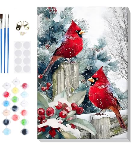 PEINTURE AU NUMERO Noël Adulte,Peinture Par Numero Gnome