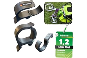 GuNaMa Laufrad & Kinder Fahrrad Halterung für Thule Chariot ab 2017 Sport Cross Cab Lite 2, Kinderwagen, Halter für Thule Fahrradanhänger, Fahrradhalter, Zubehör, Fahrradträger, Fahrradhalterung