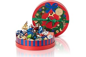 Venchi, Cappelliera Media Regalo Natale con Cioccolatini Assortiti, con "Nocciola Piemonte IGP", Edizione Limitata, 275 Gr, Senza Glutine, Senza Coloranti e Conservanti, Idea regalo