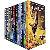 Halo Collection 10 Books Set (Hunters in the Dark, Last Light, New Blood, Envoy, Retribution, Smoke and Shadow, Bad Blood, Re