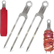 Broil King Set Di 16 Spiedini Mini In Acciaio Inox Con 2 Bicchieri Per Salse - Accessorio Per Barbecue 5x5x5 Cm, 64050