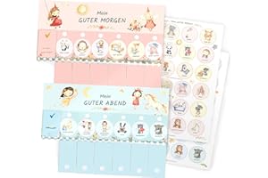 ‎KIPITAN Morgenroutine & Abendroutine für Kinder - Routine Planer für Morgen und Abend: Feen & Einhorn (DIN A4 Tagesplan mit Klappen, Handmade in Germany) Checkliste mit Klett Punkten zum umklappen